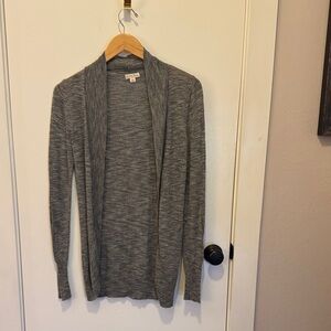 Merona Charcoal Open Front Cardigan
013